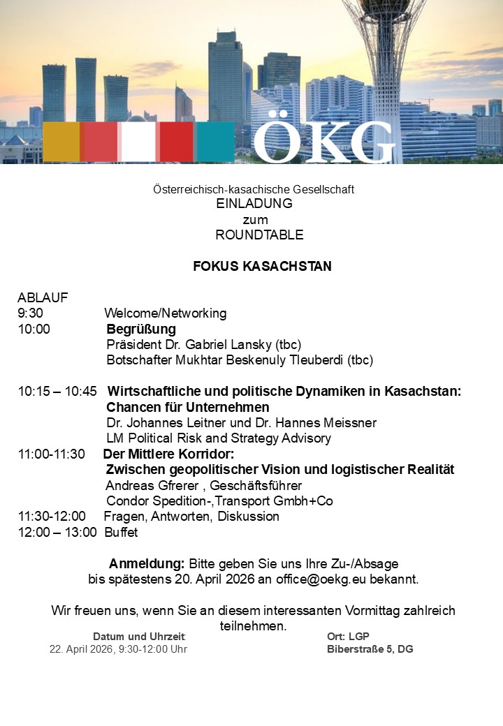 FOKUS KASACHSTAN Save the date 